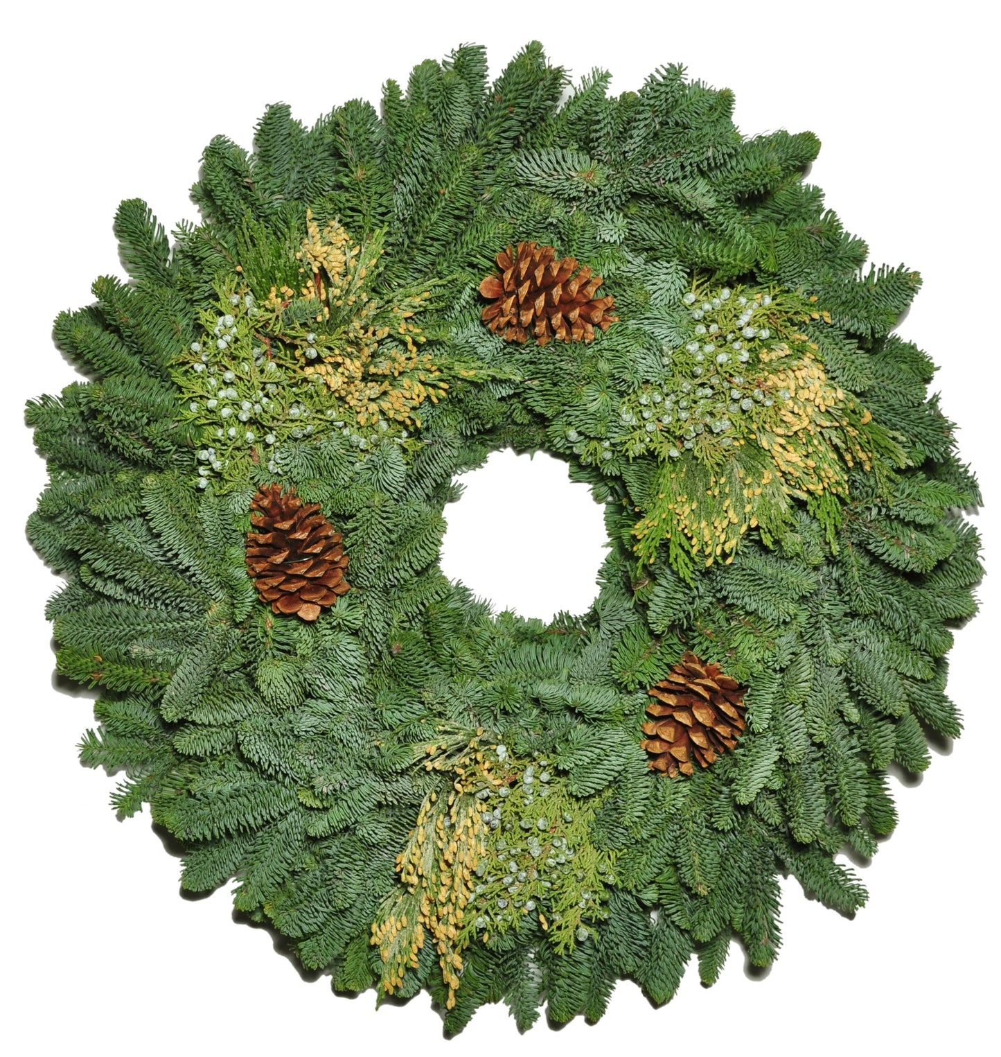 Mixed Noble Christmas Wreath 22"