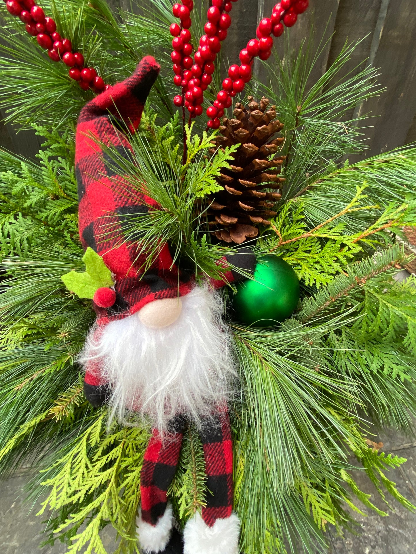 12 - Inch Planter "Gnome For The Holidays"